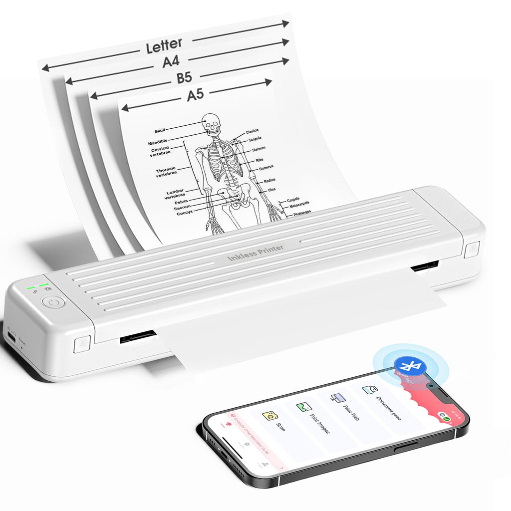 P831 Portable Wireless Thermal Transfer Printer — Letter & A4