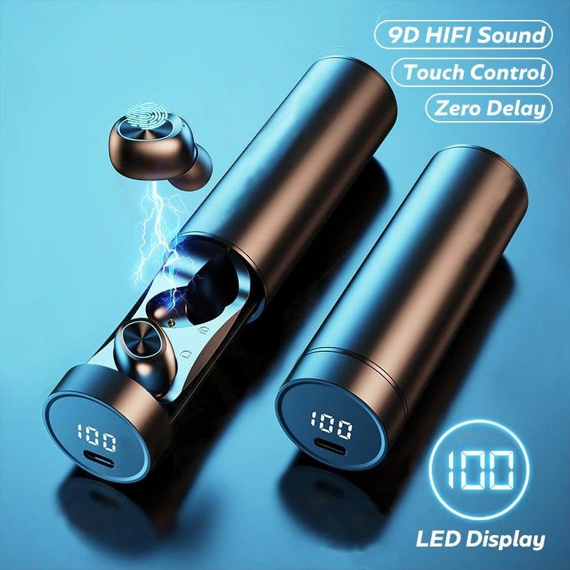 Wireless Bluetooth Earbuds with Microphone & Touch Controls