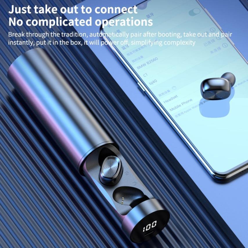 Wireless Bluetooth Earbuds with Microphone & Touch Controls
