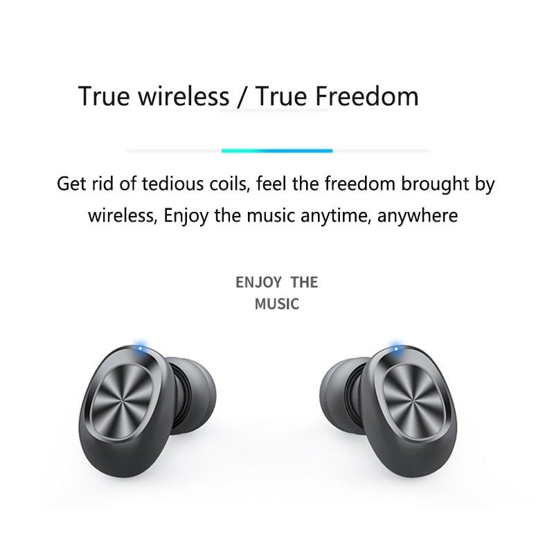 Wireless Bluetooth Earbuds with Microphone & Touch Controls