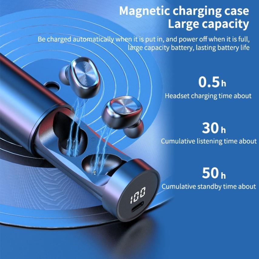 Wireless Bluetooth Earbuds with Microphone & Touch Controls